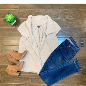 Short sleeve Armani Exchange cardigan w/ pockets